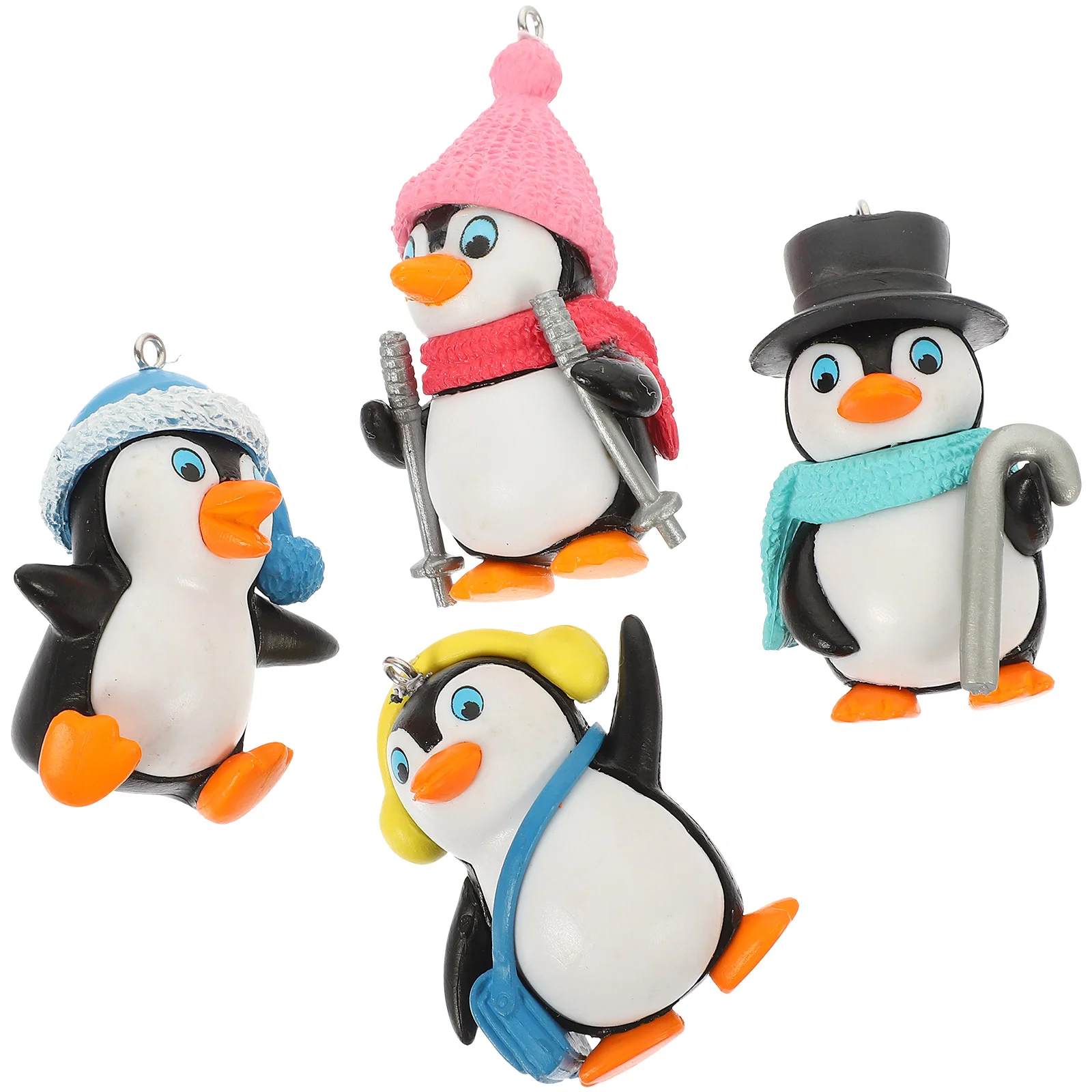 

Penguin Tank Floating Statue Aquarium Figure Treasure Diver Landscape Ornament Decorations Divers Cake Decoration Animal Decor