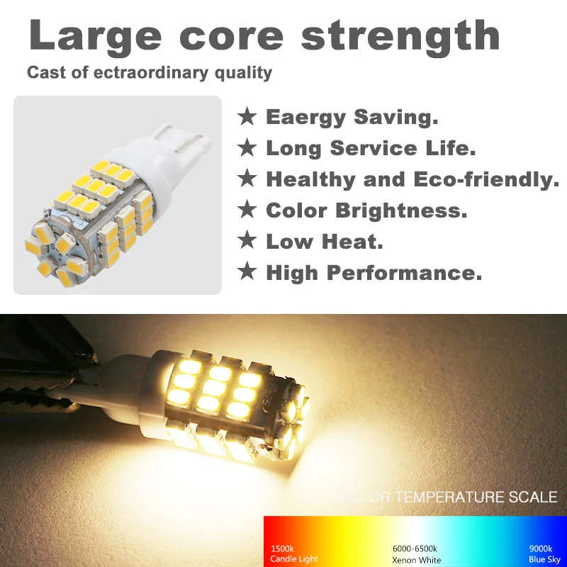 2X автомобильный Led T10 42 Smd Автомобильный светодиодный светильник W5W 194 1206/3020 42SMD
