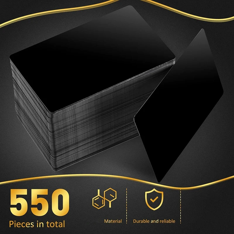 SEWS-550 шт. металлические визитные карточки с гравировкой алюминиевых пластинок