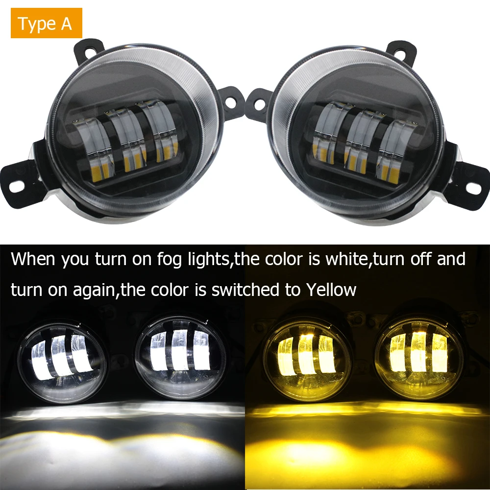 

1 комплект светодиодных автомобильных противотуманных фар в сборе для Haval H6 Red Logo H6 Sport 2014-2020, передние DRL дневные ходовые огни/линза белого + желтого цвета