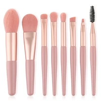 8 pcs mini makeup brushes set eye shadow foundation women cosmetic powder blush blending beauty make up tool