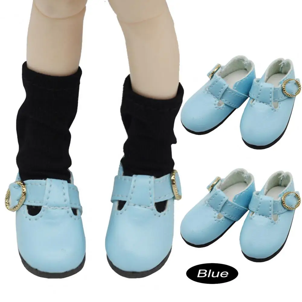 

Kids Toys Craft Baby Doll Shoes T-strap Buckle Fashion Girl Doll Sandal Small Size Shoe Doll Accessories