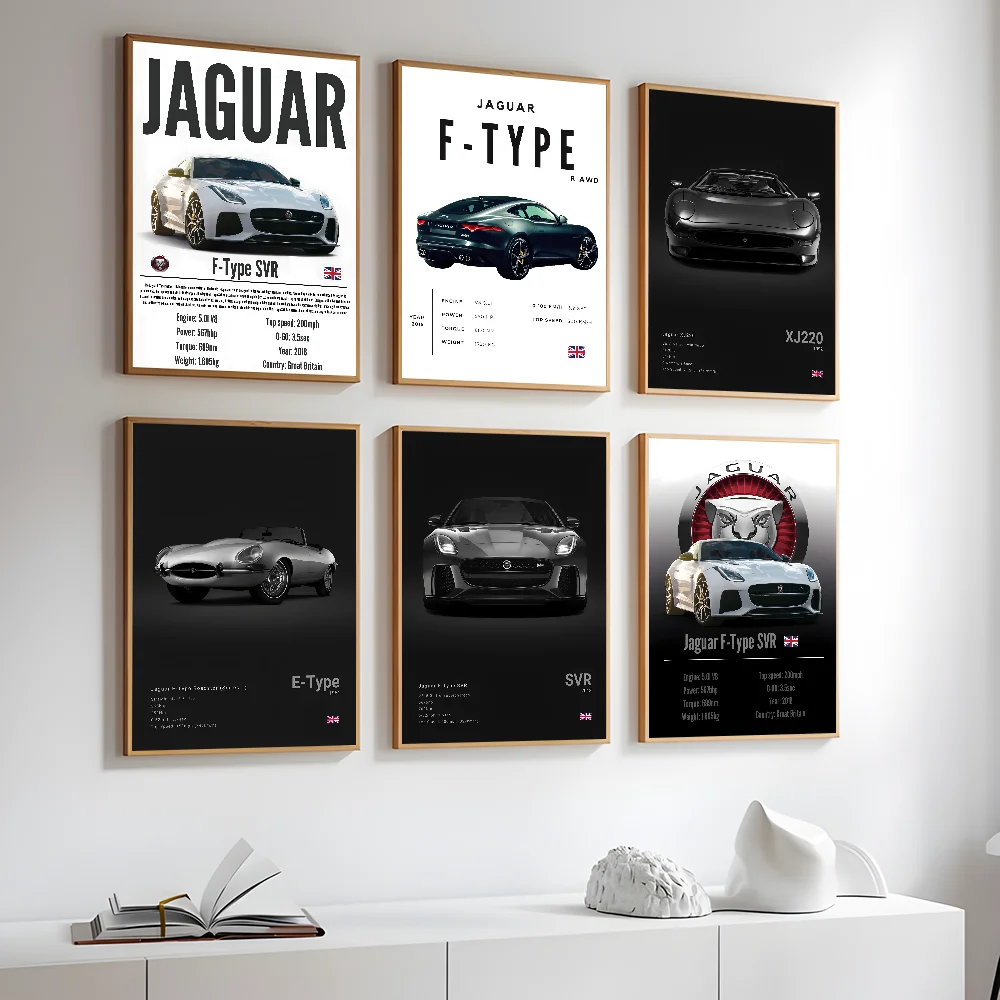 J-JAgUARs F Тип SVR XJ220 КРУТОЙ Плакат Липкая Настенная Художественная Печать Водонепроницаемый Дом Гостиная Кровать Бар Прихожая Эстетический Декор (art.: 3920cce6b59ff) - 3920cce6b59ff