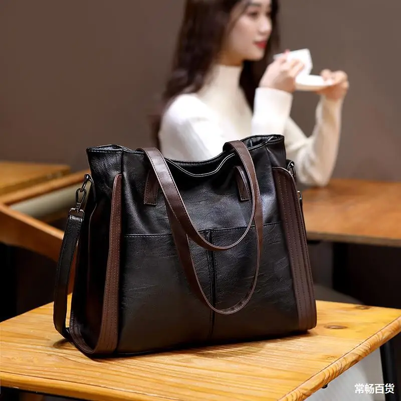 

Вместительные сумочки, женская сумка через плечо из мягкой кожи, дамские сумочки-ведра, роскошная сумка-тоут в стиле ретро, сумка и кошелек