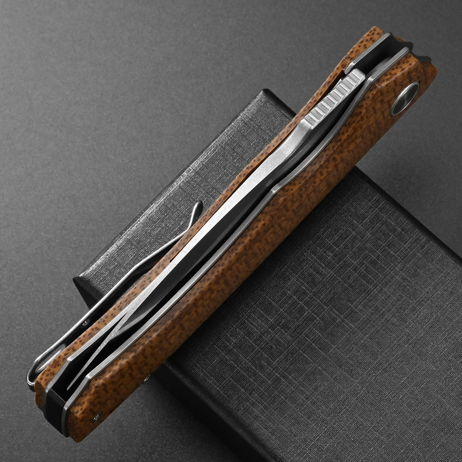 Складной нож Eafengrow EF976 с лезвием из стали VG-10 и рукоятью из микарты, EDC-инструмент, карманный нож для работы на открытом воздухе и кемпинга (art.: 3920dbfa99d26) - 3920dbfa99d26