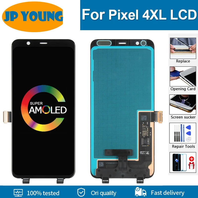 6.23" Original AMOLED For Google Pixel 4 XL LCD Display Touch Screen Digitizer Assembly Replacement LCD For Google Pixel 4XL LCD