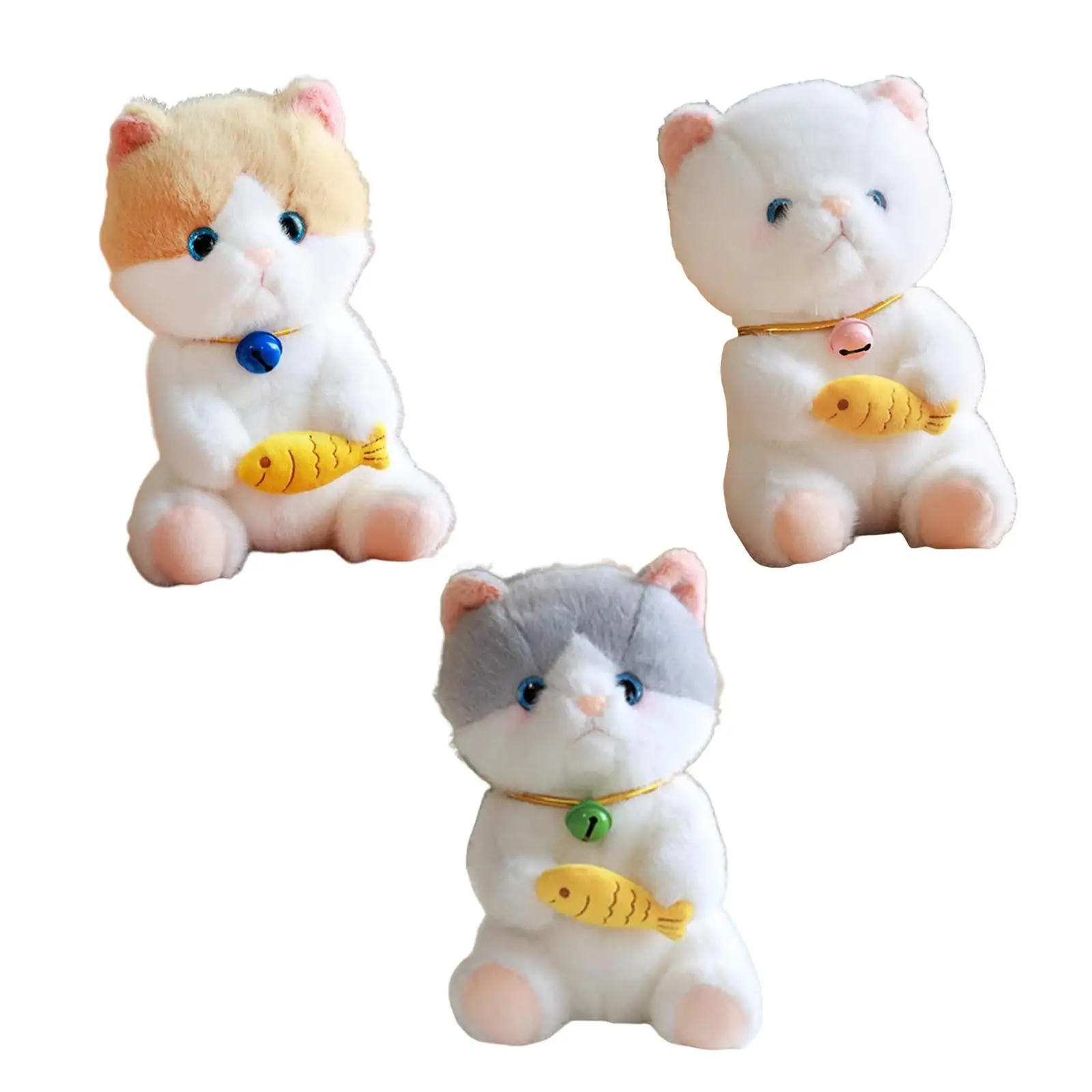 

10 inch Plush Kitty Animal Doll Figures Cat Stuffed Animals Sleeping for Car