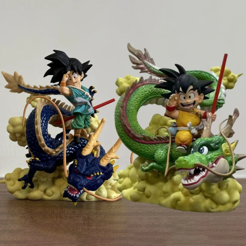 14 см аниме Dragon Z Ball Son Goku с фигуркой Shenron Фигурка ПВХ GK Статуя Орнамен Коллекция