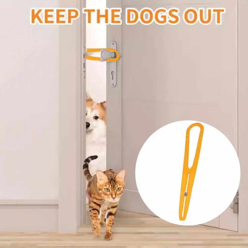 

Great Cat Door Latch Adjustable Sturdy Keeps Dogs Out Cat Door Holder Latch Lightweight Cat Door Stopper Household Supply
