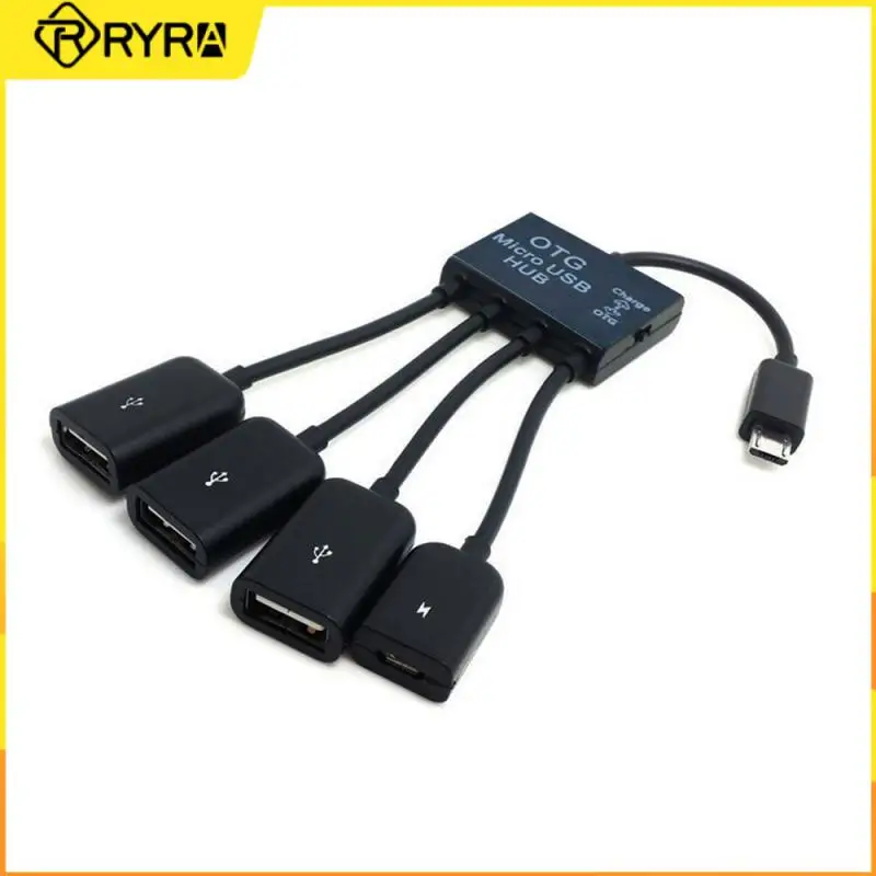 

RYRA Micro USB 4-портовый концентратор Кабель-адаптер On-The-Go до 480 Мбит/с скорость передачи данных с поддержкой OTG функция один перетащить четыре кон...