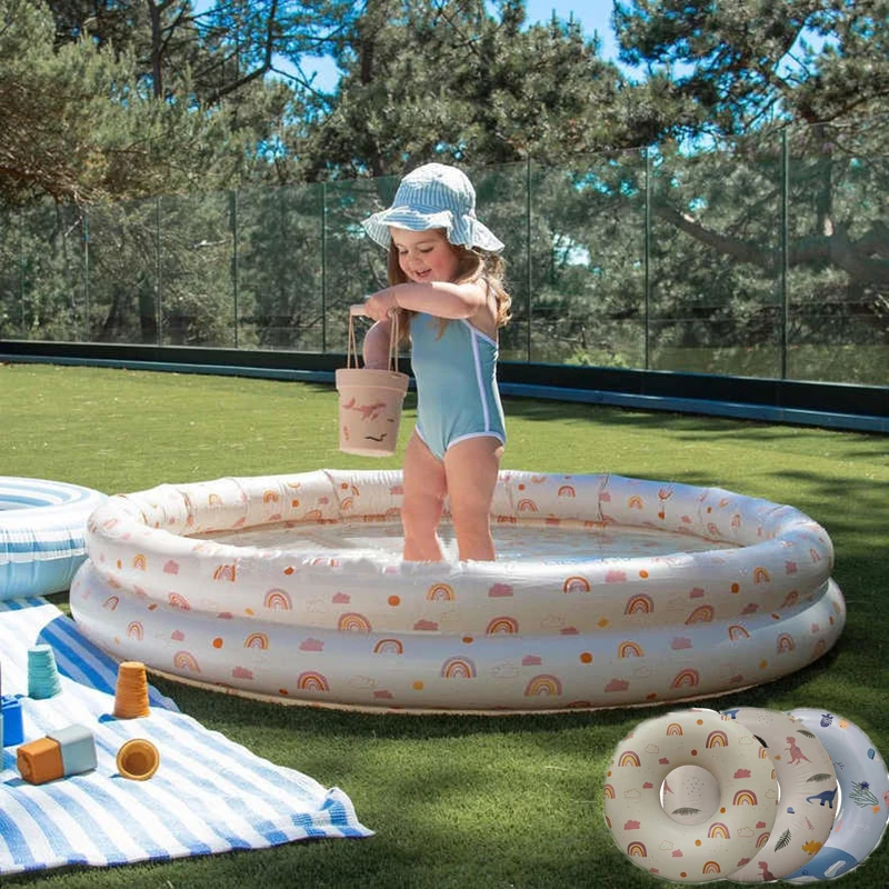 

Children Bathing Tub Baby Home Indoor Outdoor Wading Pool Soft PVC Round Use Paddling Pool Inflatable Swimming Inflatable Pool