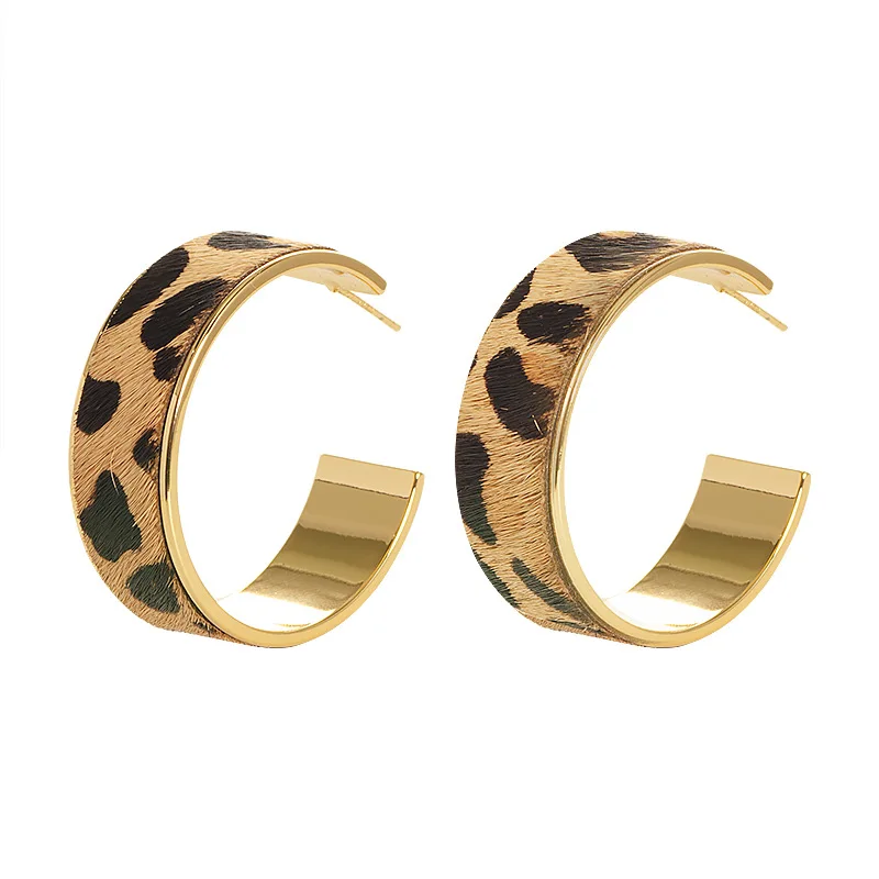 Модные простые серьги из натурального конского волоса в европейском и