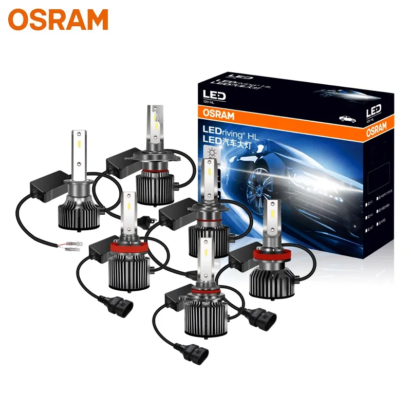 Фото OSRAM LEDriving YLZ HL H7 H4 Светодиодная автомобильная фара H1 H8 H11 H16 HB3 HB4 HIR2 9012 12 В 6000 К Супер яркие белые лампы Авто лампы 2 шт. №1