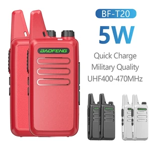 Портативная рация Baofeng с быстрой зарядкой USB, 5 Вт, УВЧ, 400-470 МГц, 1 или 2 шт.