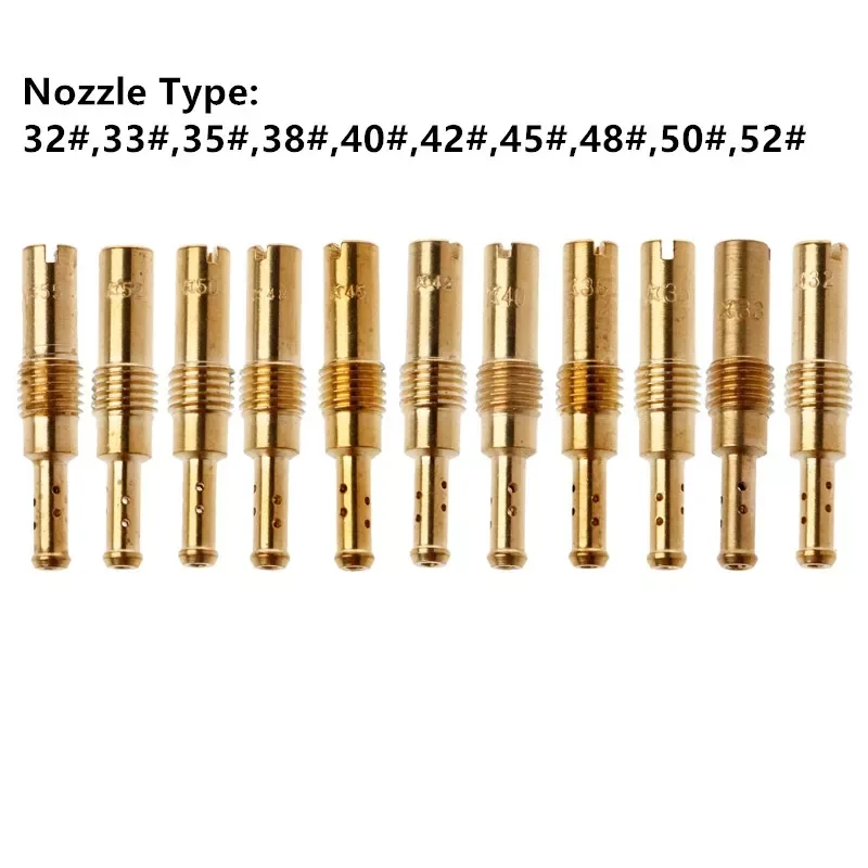 

1 Pc 35# 32# To 52# Slow Pilot Jet Vice Injector Nozzle For Keihin CB GY6 KOSO OKO PE CVK FCR Carburetor