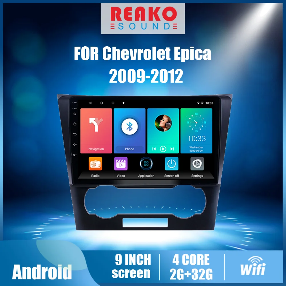 

9 Inch 2 Din Android Autoaudio 4G Car Radio For Chevrolet Epica 2009-2012 GPS Navigation FM AM Bluetooth Stereo Player