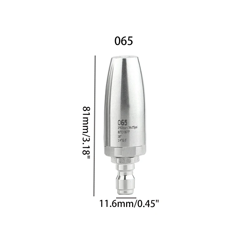 

Аксессуары для автомойки, насадка для водяного пистолета высокого давления, насадка Lotus из нержавеющей стали 360° ° Вращающийся быстрый соединитель для удаления ржавчины