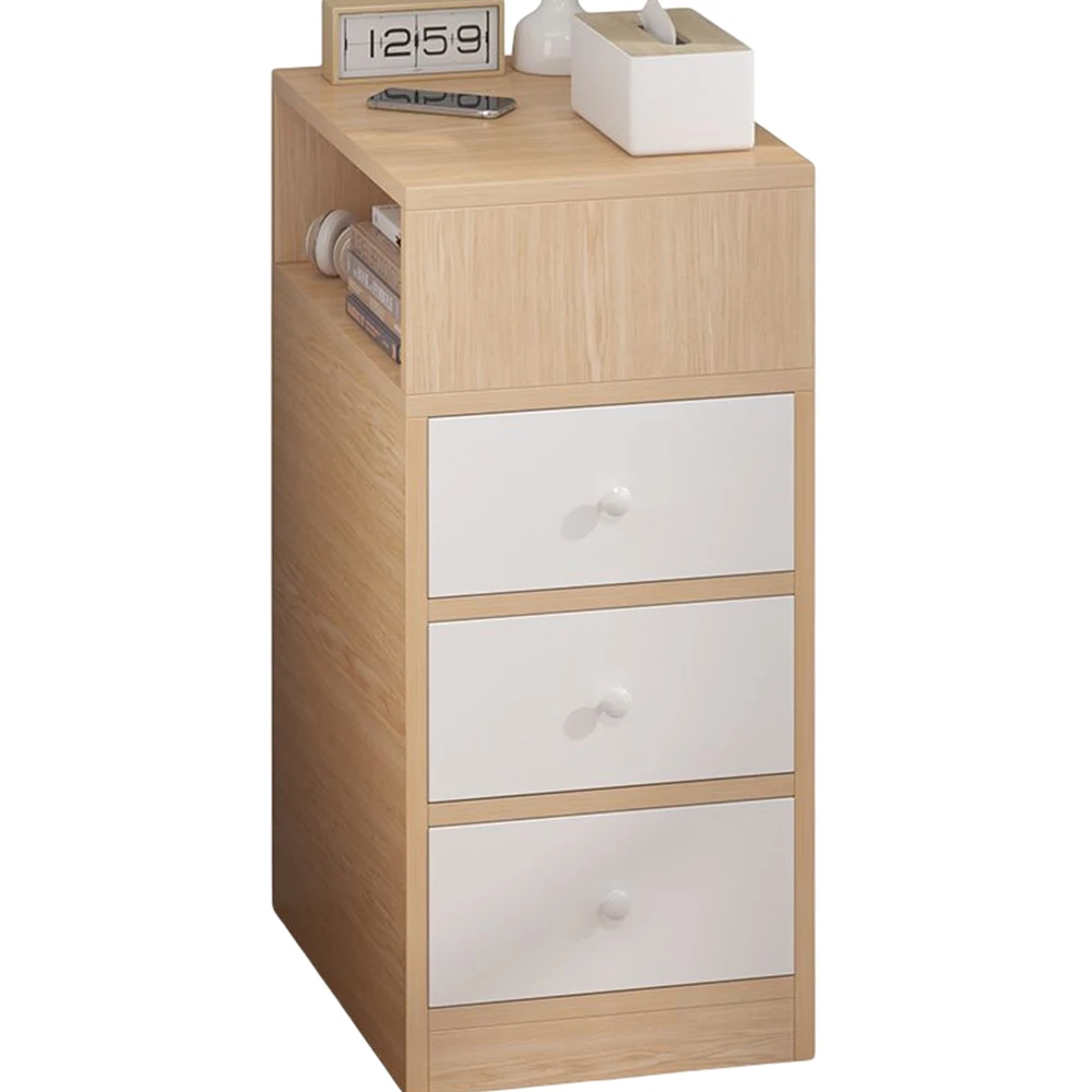 

Narrow Nightstands Density Board Bedroom Chest Of Drawers Simple Household Furniture Wide Counter Partition Storage