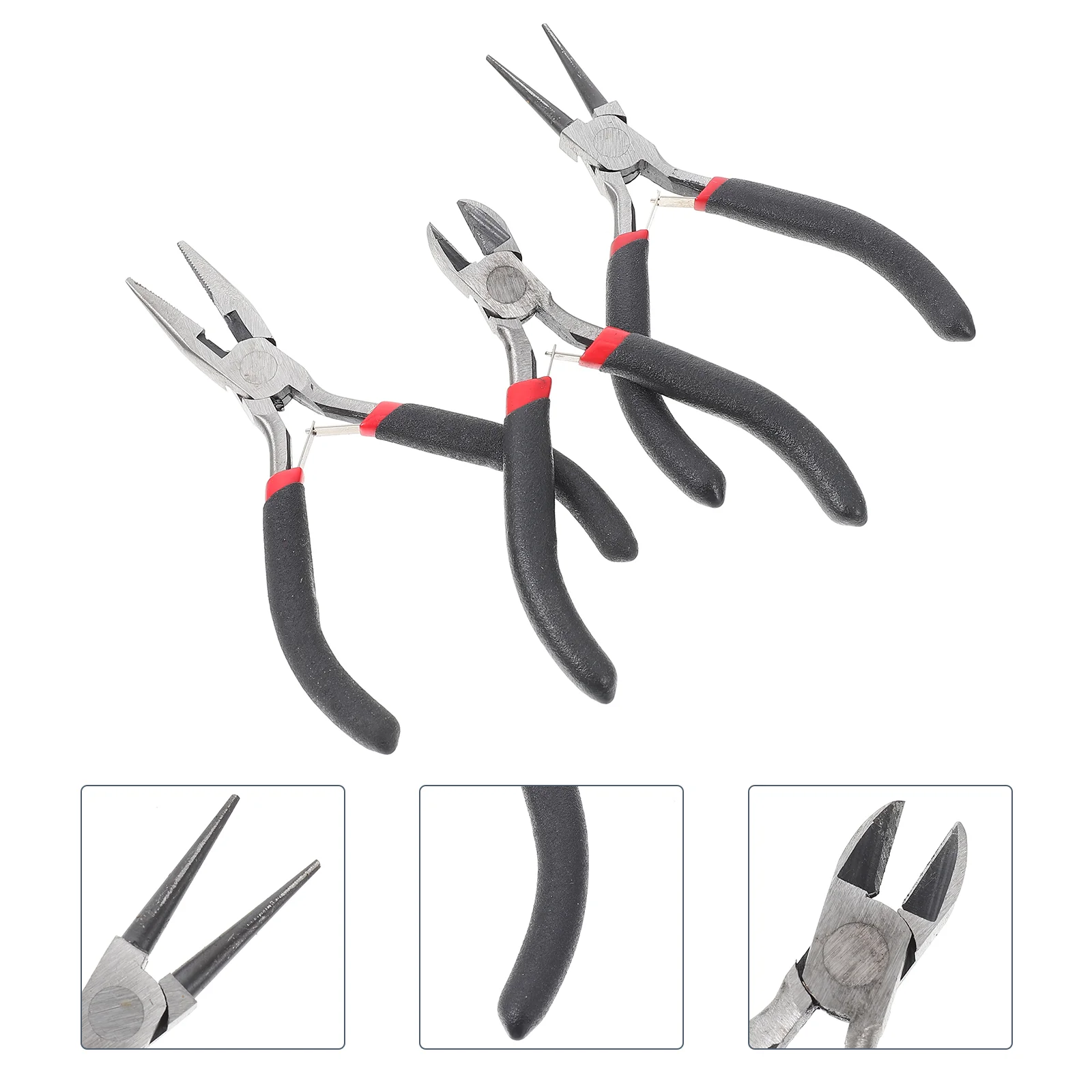 

3Pcs DIY Hand Pliers Professional End Cutting Pliers Simple Jewelry Beading Tools