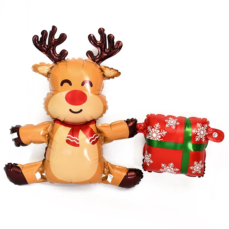 Подарочная коробка Санта-Клаус Лось Олень Фольгированный шар Рождественские