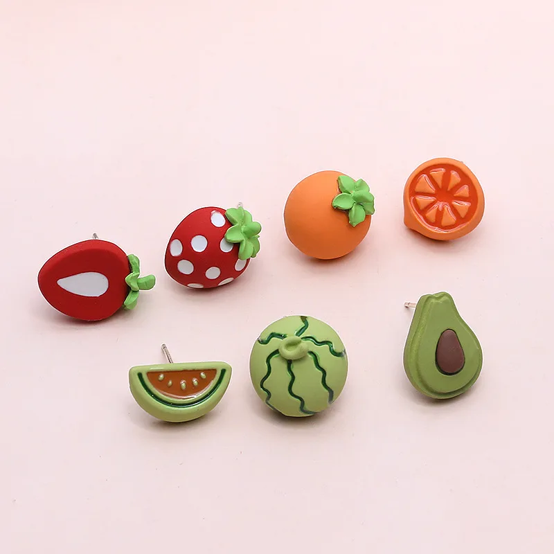 Серьги-гвоздики из серебра S925 пробы милые мини-серьги сплава с изображением