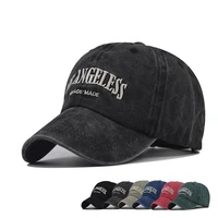 american los angeles embroidered retro baseball cap high quality outdoor sports visor menwomen peaked cap hip hop hat casquette