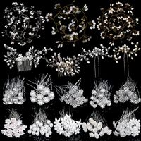 crystal pearl hairpin hair vine tiaras headpiece hair comb pins hairwear clip wedding bridal rhinestone hair jewelry accessories