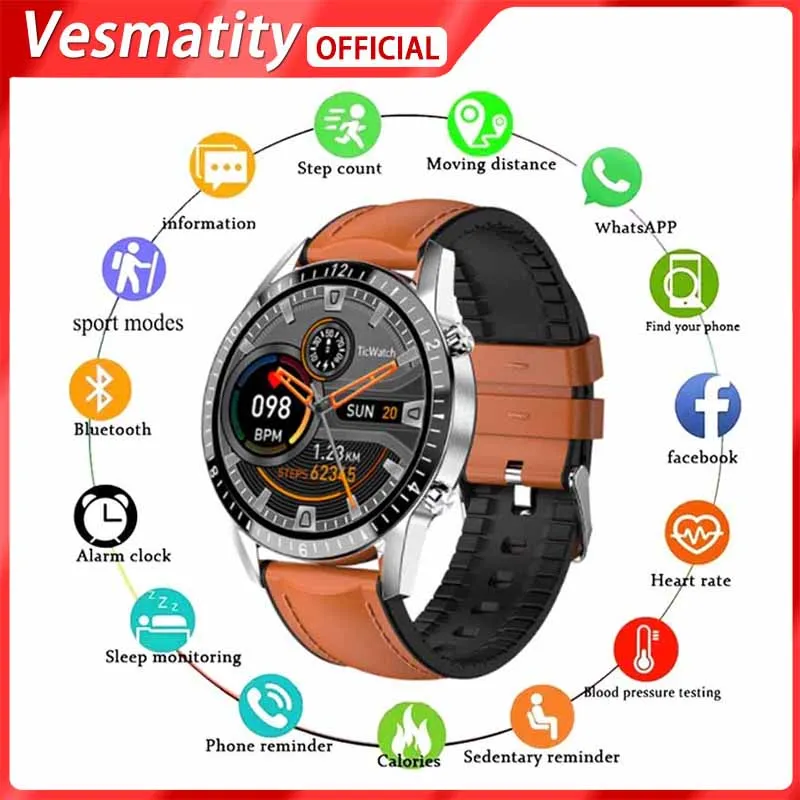 

Vesmatity I9 Smart Watch Heart Rate Blood Oxygen Waterproof Bluetooth Phone Call Music Sports Tracker For Android IOS 2022 New