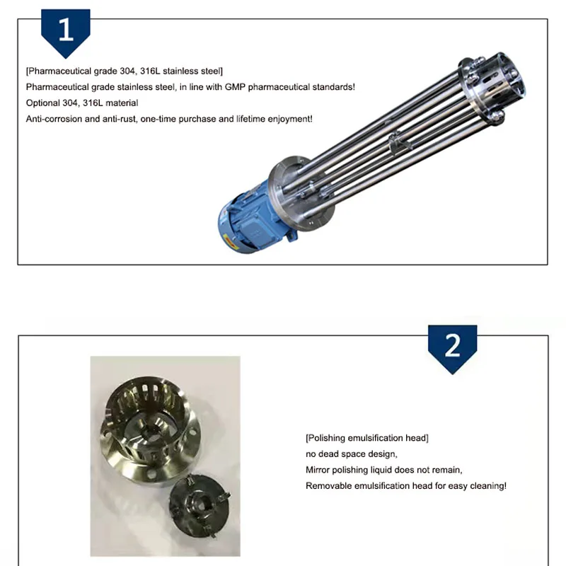 Эмульгатор высокоскоростные ножницы гомогенизатор диспергирование растворение