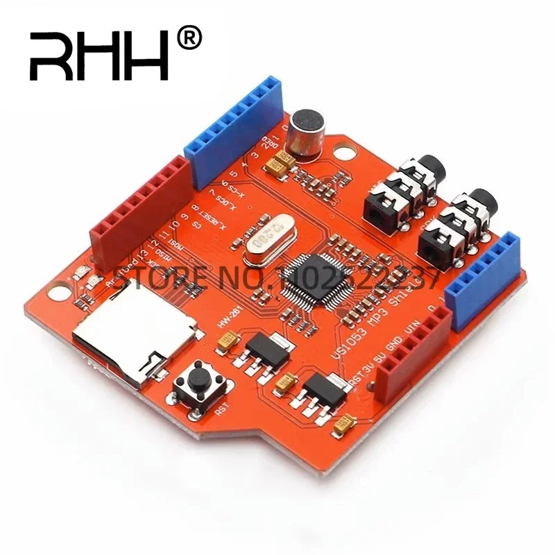 VS1053 VS1053B MP3-модуль для Arduino коммутационная плата со слотом SD-карты Ogg запись в