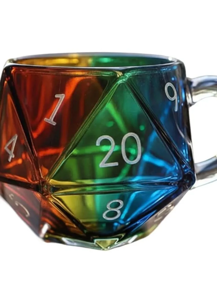

Кружка Dragons Rainbow D20 стеклянная