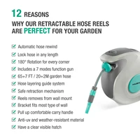 Выдвижной садовый шланг 20 метров  копия Gardena RollUp, но в 3-4 раза дешевле#2