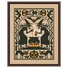 Набор для вышивки крестиком с двумя ведьмами, дизайн на Хэллоуин, хлопковая шелковая нить 14ct 11ct, льняная вышивка flaxen, рукоделие сделай сам