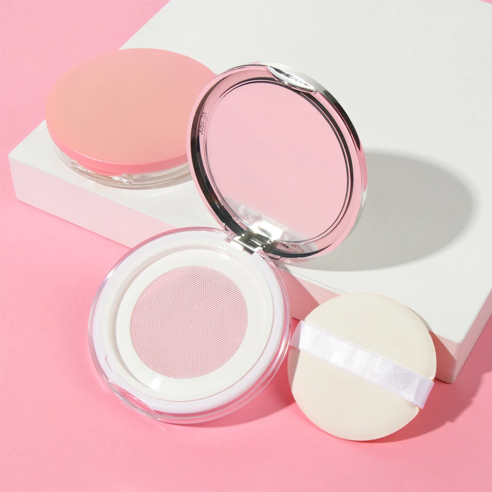 

5g Portable Loose Powder Case Compact Container Empty Box with Mirror Reusable Makeup Cosmetic Travel Accessories