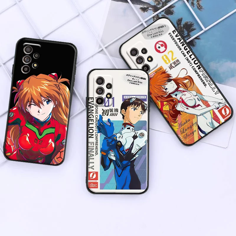 

Neon Genesis Evangelion EVA For Samsung S8 S9 Plus S10 S10E S20 S21 FE Lite Ultra Plus Phone Case Carcasa Back Soft
