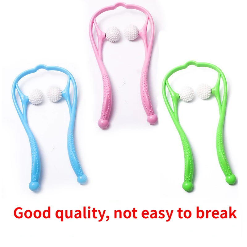 

Plastic Manual Cervical Massager Multifunctional Neck Massager Muscle Vibrating Massage Relax Neck Massager Neck Pain Relief