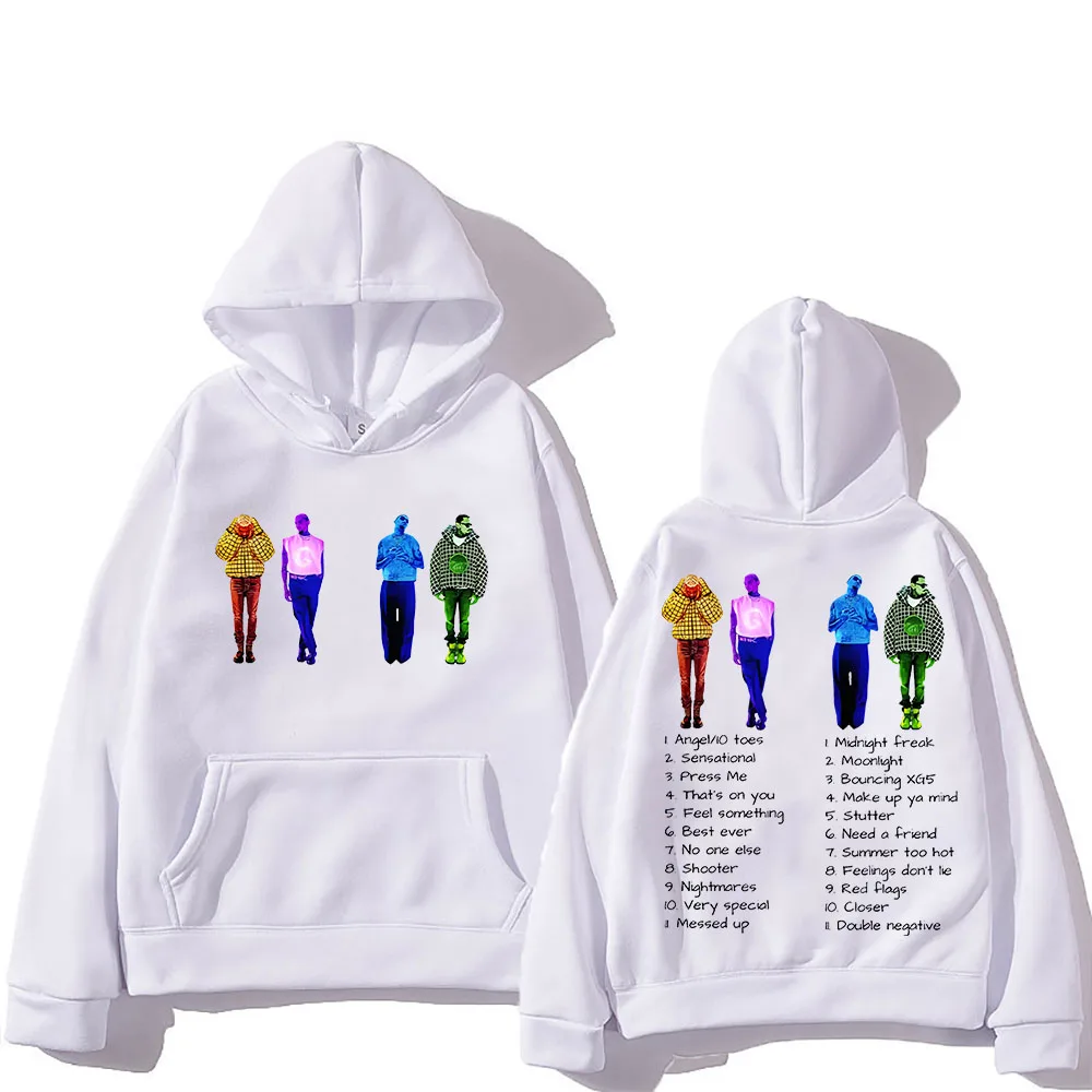 Толстовка с капюшоном и двусторонним принтом Криса Брауна 11:11 флисовая толстовка