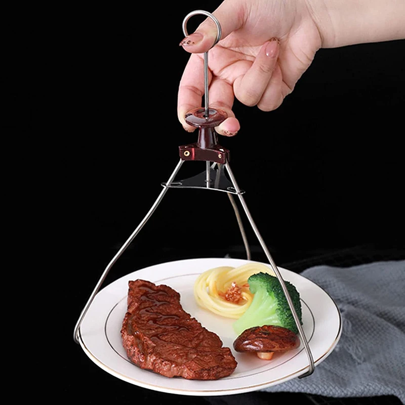 

Нескользящая тарелка для горячей посуды из нержавеющей стали, зажим для чашек, Скоба для горшков, захват, захват, щипцы, подъемная папка, кух...