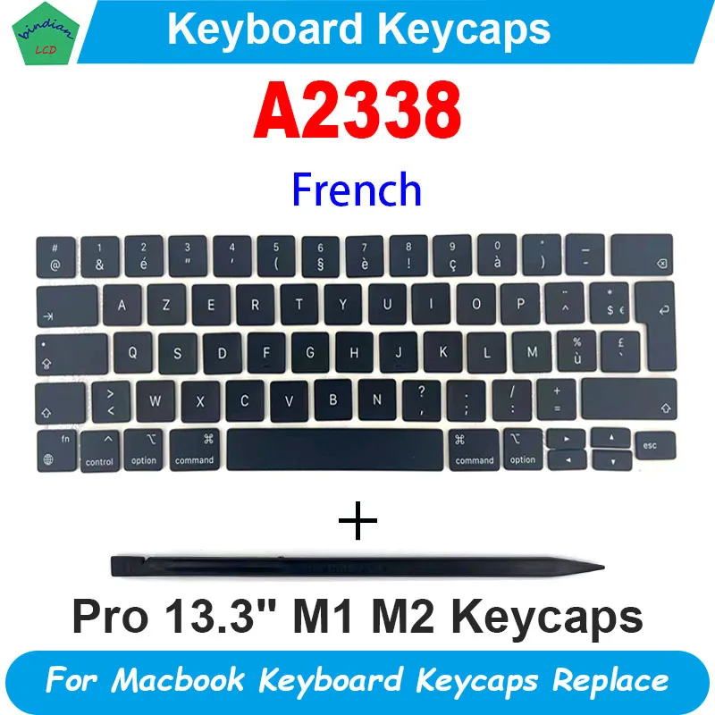 New Laptop A2338 Keycap Keys key Cap Keyboard French UK Spain Germany Italy For Macbook Pro Retina 13&quot M1 M2