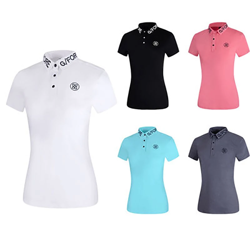 

Новая одежда для гольфа, женская футболка для футбола, Повседневная модная Универсальная футболка с коротким рукавом, облегающая Спортивная быстросохнущая