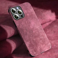 official lambskin leather phone case for iphone 13 11 12 pro max mini xs max x xr 7 8 plus se2 soft silicone shockproof cover