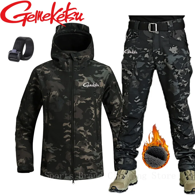 Новинка 2024 утепленный костюм для альпинизма мужской из мягкой кожи акулы с