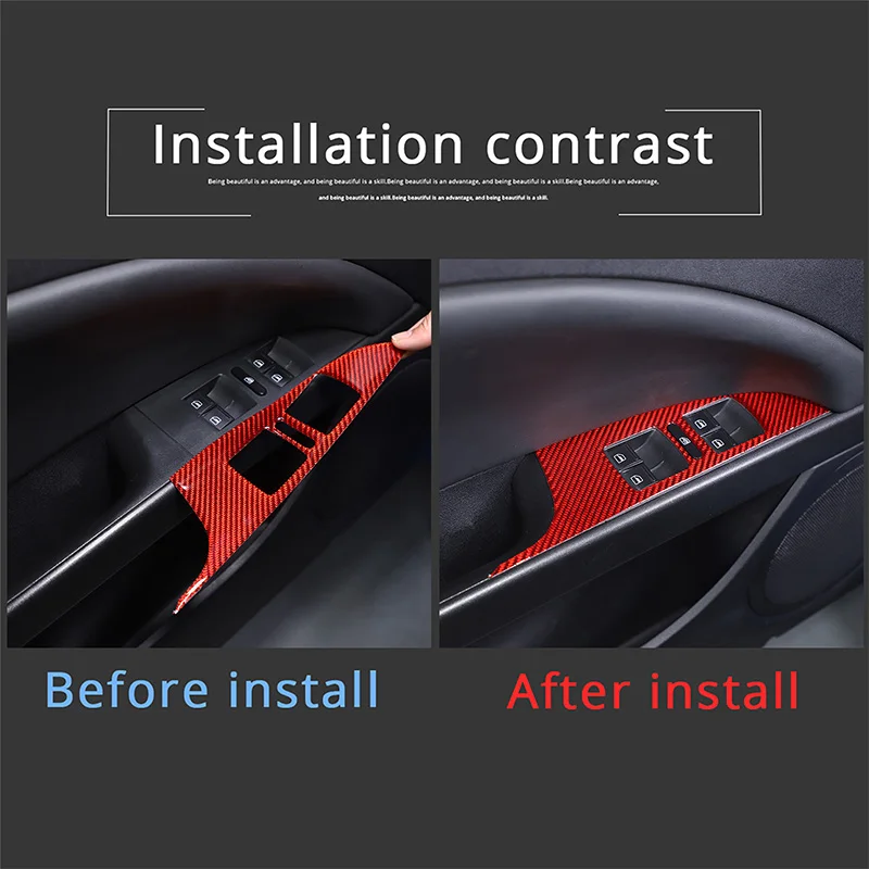 Для Seat Leon 2008-2012 мягкая наклейка из углеродного волокна, стекло двери автомобиля, подъемная декоративная рамка, аксессуары для интерьера (art.: 3920d41548ddf) - 3920d41548ddf