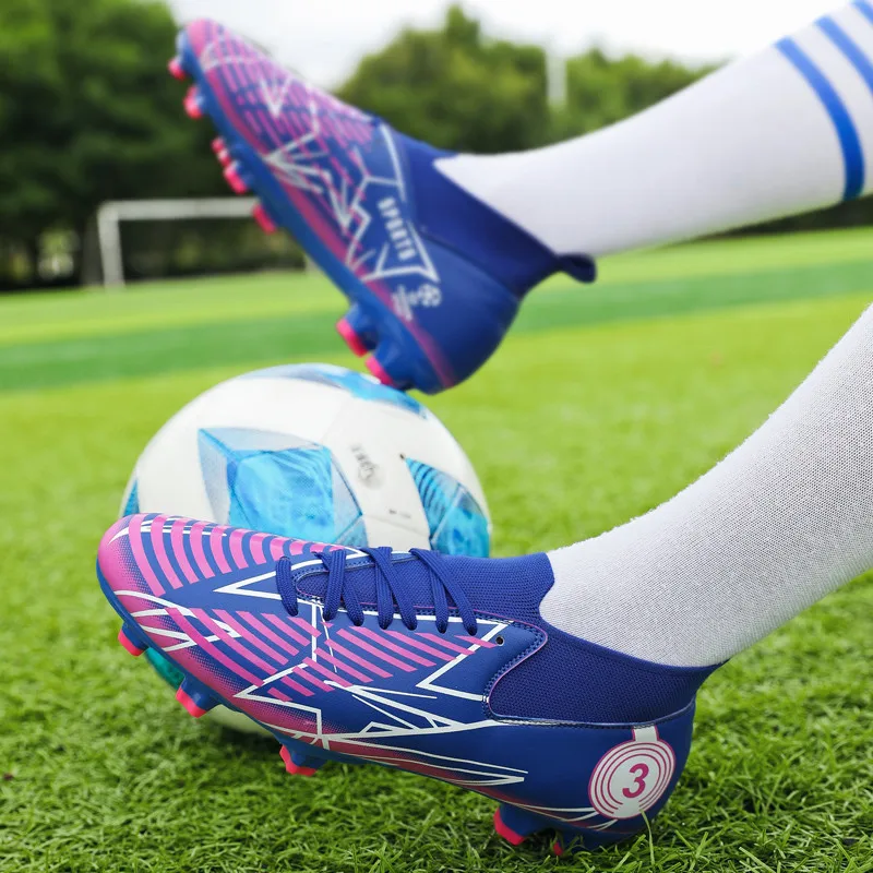 Fashion Colors Professional Football Boots Men Women Large Size 48 High Quality Soccer Shoes Cleats Turf Sneakers krampon futbol