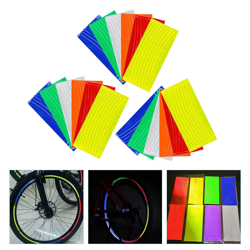 

18pcs Glow in The Dark Bike Wheel Rim Decals MTB Car Tires Reflective Stickers