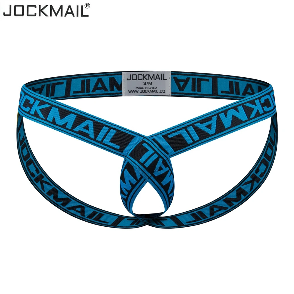 

JOCKMAIL Cockstraps Men Underwear Sexy Jockstrap Pouch Cuecas Fashion Letter Elastic Thongs Underpants Gay Slip Homme Srting Hot