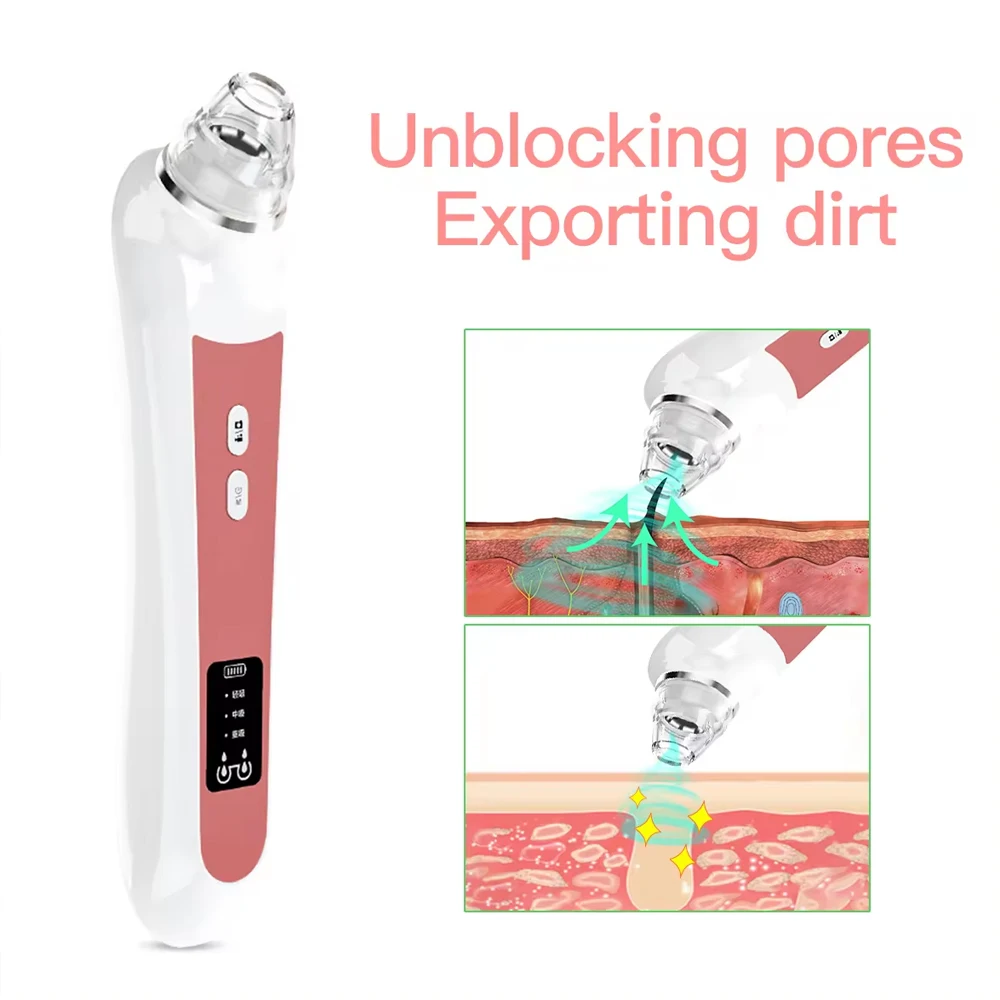 Вакуумный Очиститель пор устройство для удаления черных точек на лице 6 с камерой