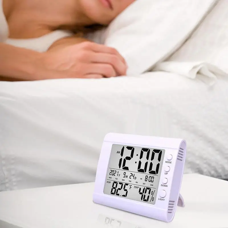 

Digital Thermometer Hygrometer -20 To 70 Outdoor LCD Temperature Humidity Clock Meter Home Thermometer Indoor Wall For Greenhous