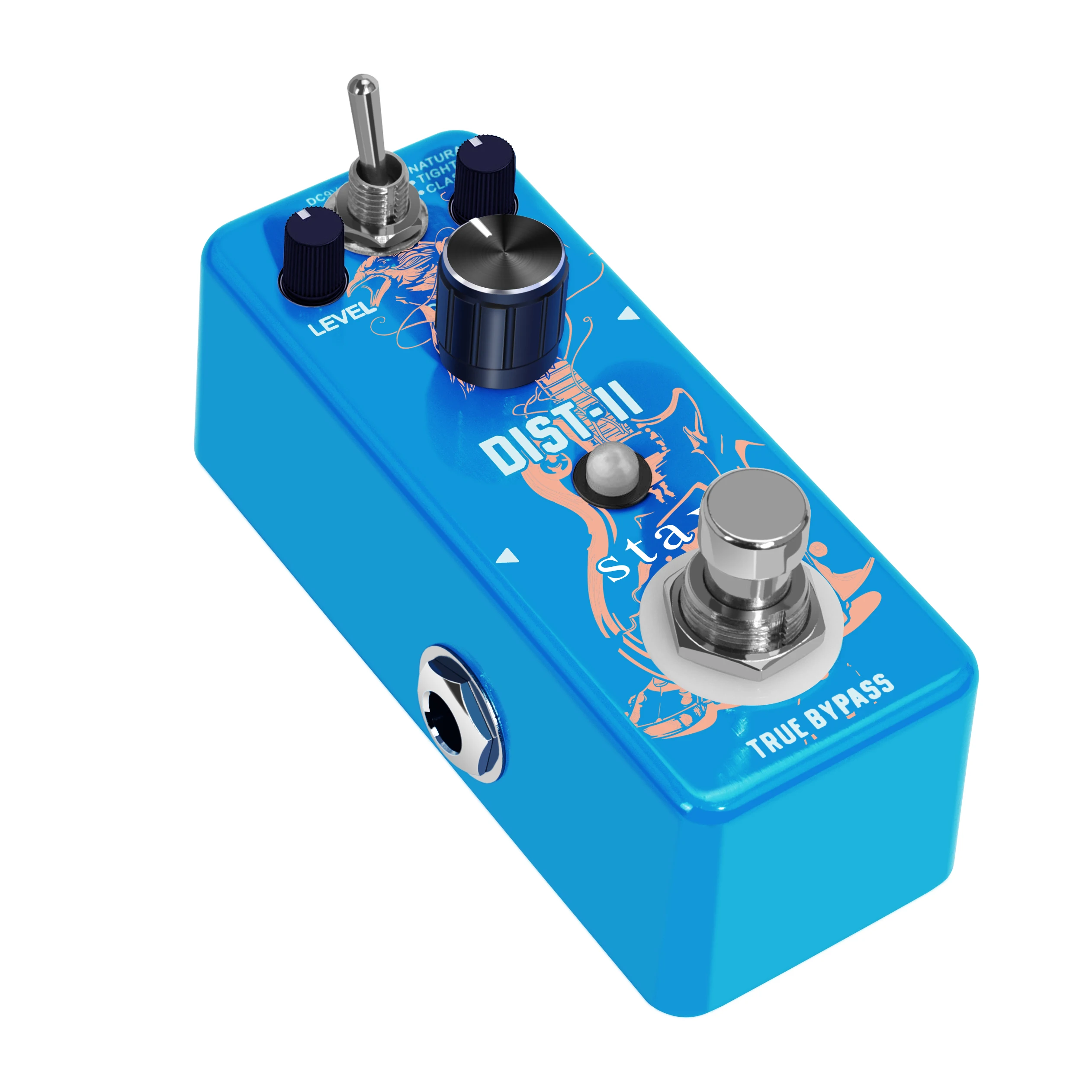 Stax LEF-301B Guitar Distortion Pedal Solo Dist Effect Pedals For Guitarist High Gain Distortions Pedals Natural Tight Classic