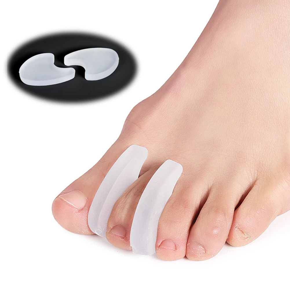 

1Pair Silicone Gel Toe Separator Hammer Toe Bunion Straightener Corrective Hallux Valgus Thumb Overlapping Repair Bone Orthotic
